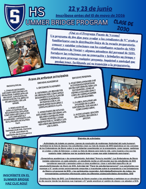 Summer Bridge brochure